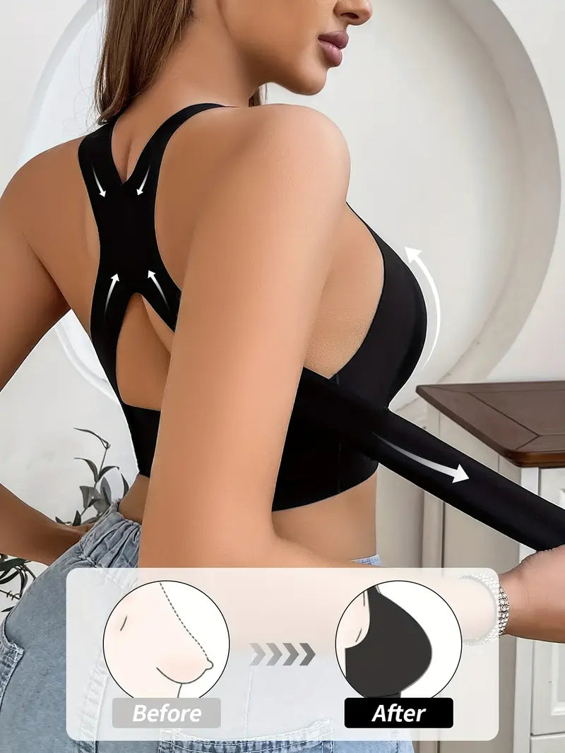 Women's Spring and Summer Beautiful Back Cross Strap Underwire Bra, Strapless Padded Bra, Under Wire Bras for Women