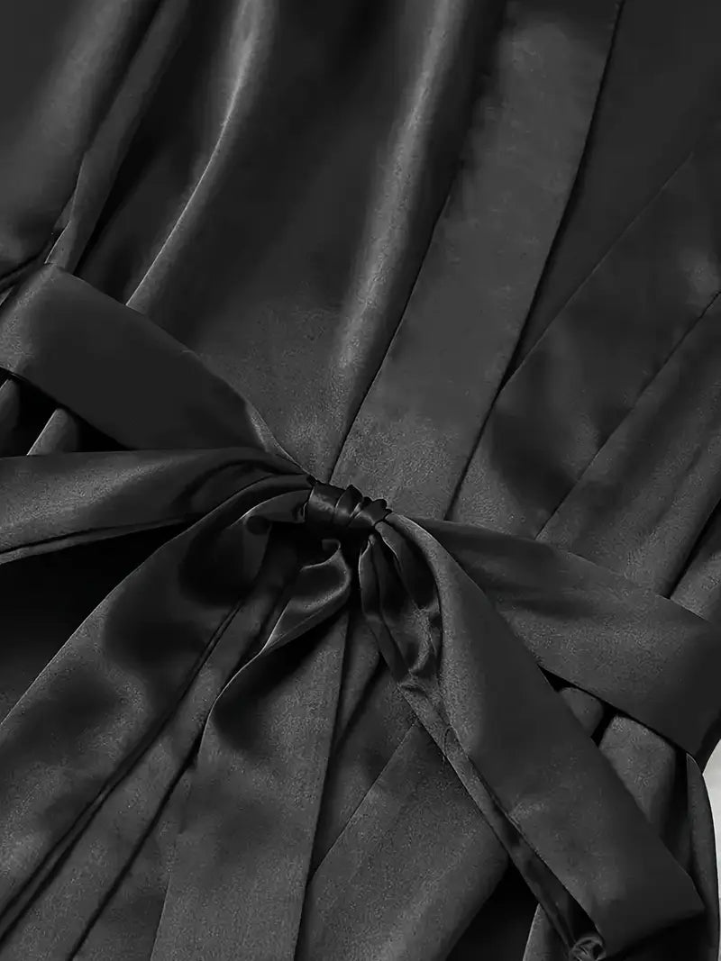 Women's Five-Piece Solid Color Sexy Nightgown Camisole Set Home Wear