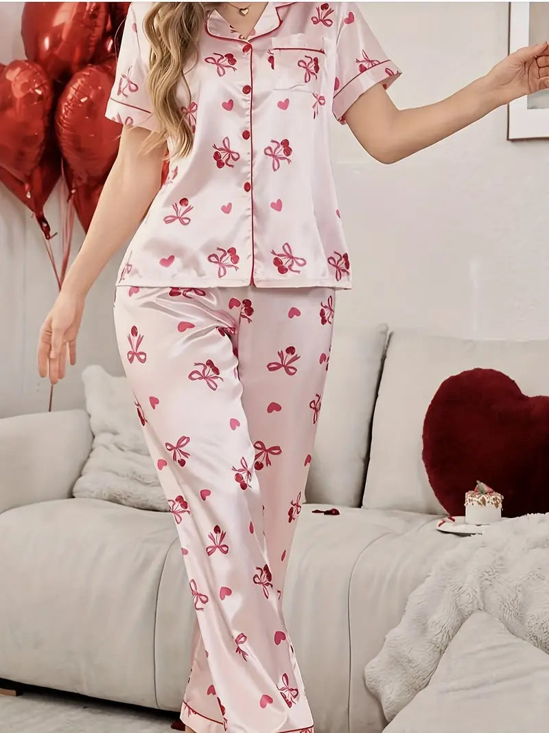 Spotless High-Quality Pajama Set for Women, Featuring Long Sleeves And Pants