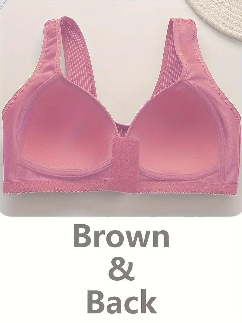 Women'S Nursing Bra with Front Buckle Closure - No Underwire/Steel Ring