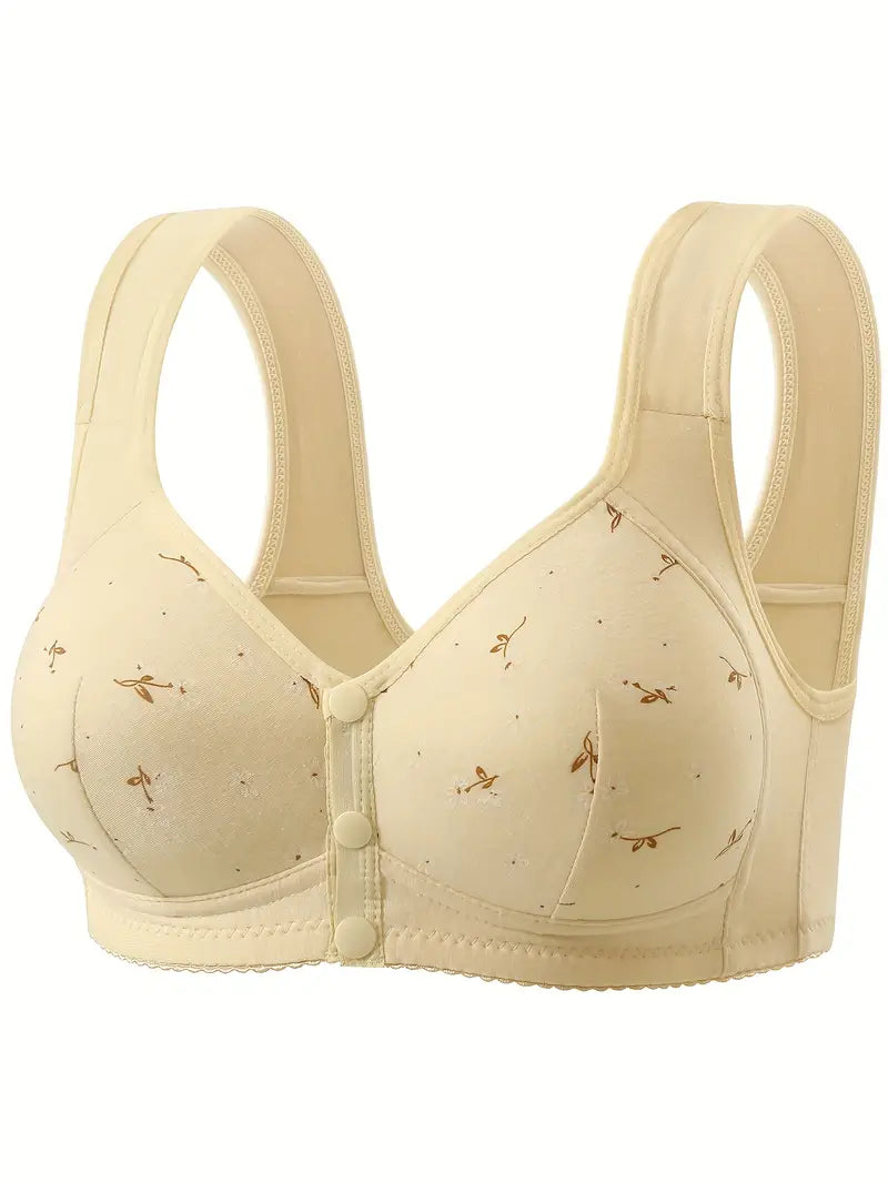 Women'S Front Closure Wire-Free Bralette