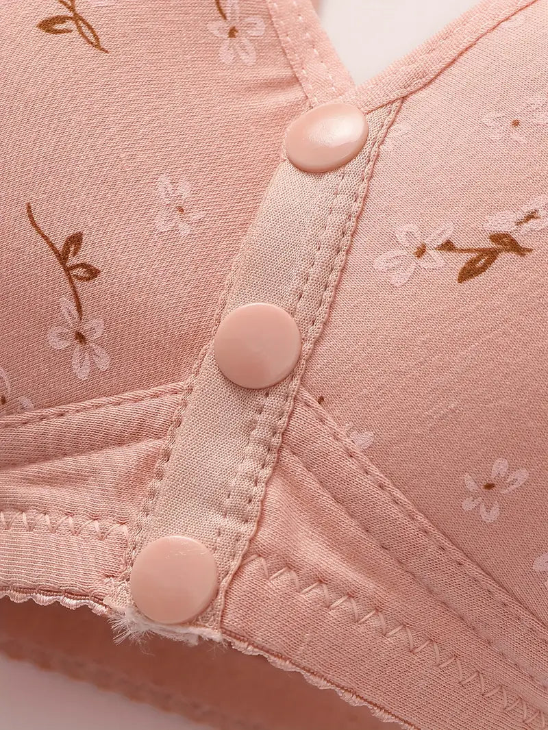 Women'S Front Closure Wire-Free Bralette